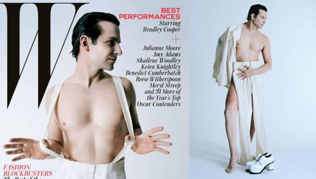 Bradley Cooper semidesnudo para revista W