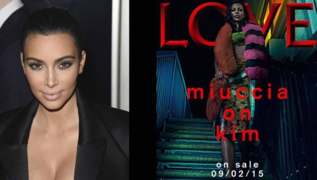 Kim Kardashian y su radical cambio para revista Love