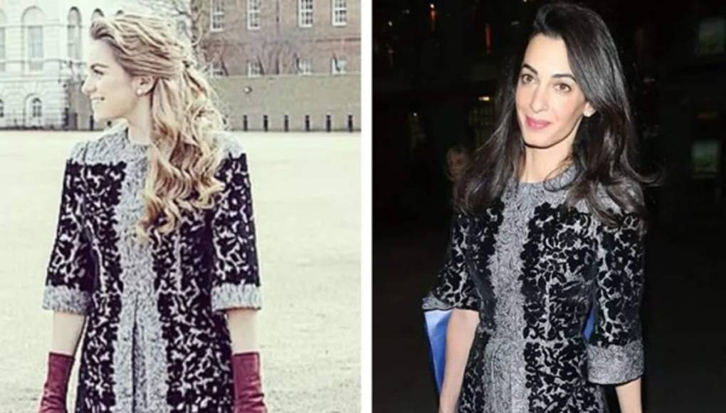 ¡Sofía Castro copió el vestido de Amal Clooney!