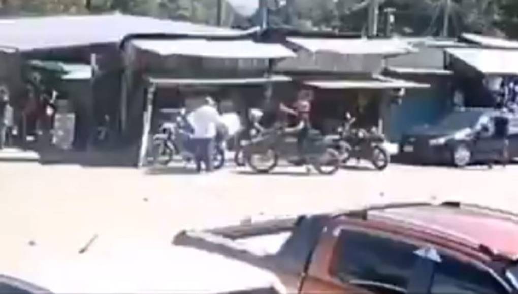 Video de sicario cuando le dispara a comerciante en Catacamas, Olancho