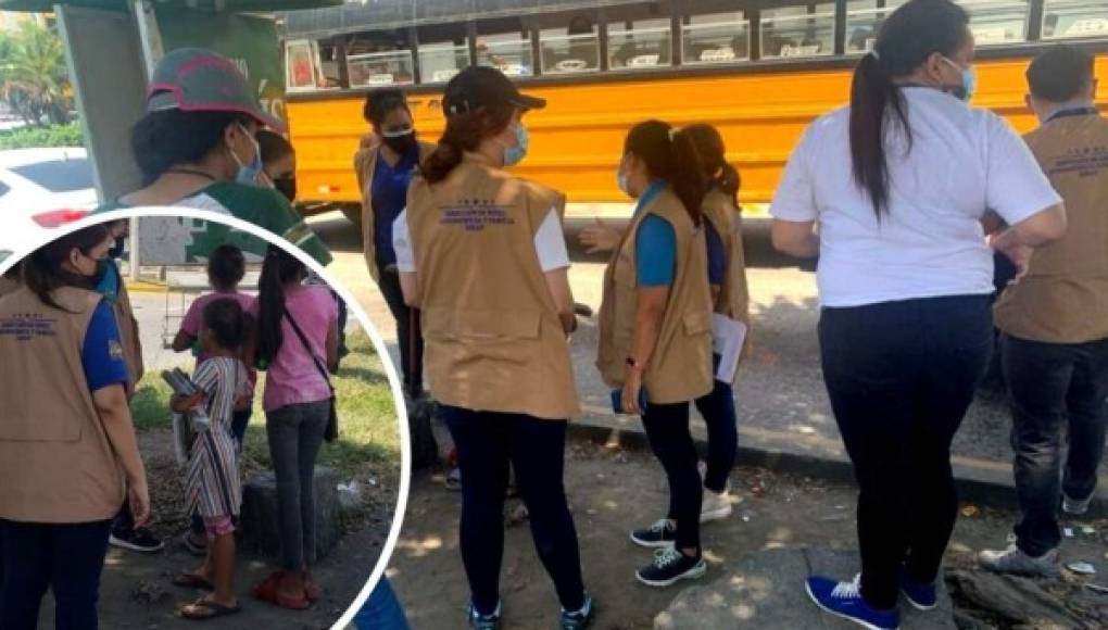 Rescatan a menores en condición de mendicidad en San Pedro Sula