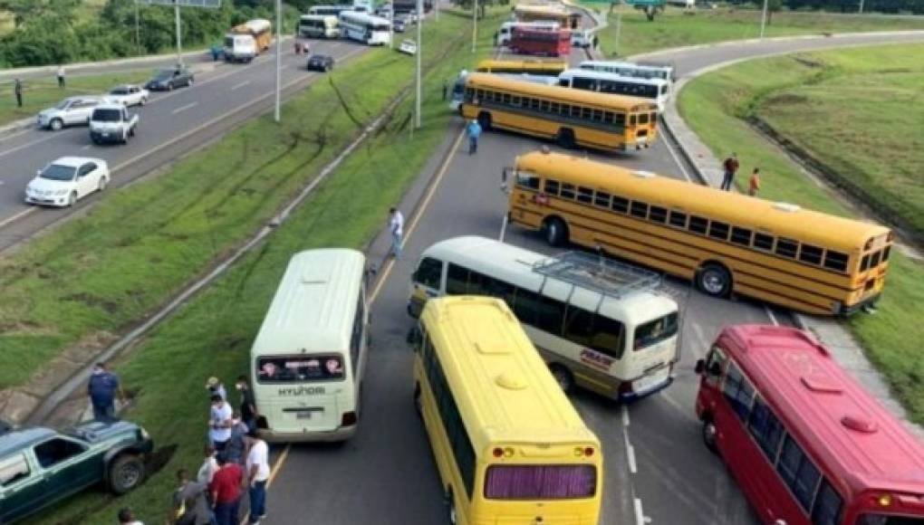 Anuncian paro nacional de transporte público a partir del lunes en Honduras