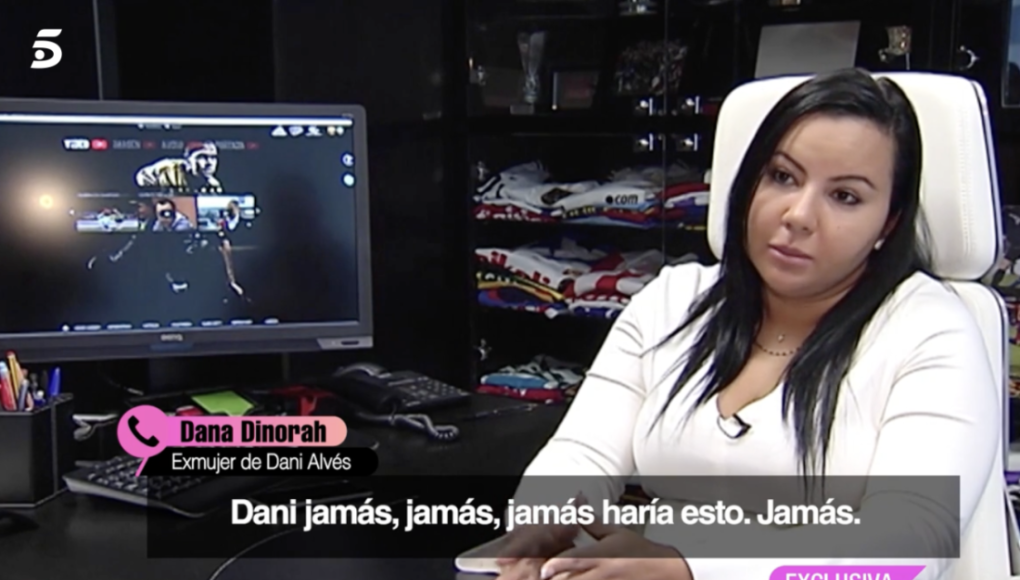 Cabe resaltar, que Dinorah Santos estaba del lado de Dani Alves cuando comenzó su proceso tras ser acusado por violación.