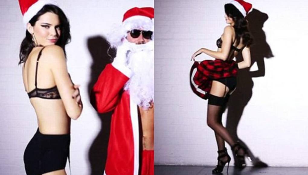 Kendall Jenner calienta la Navidad