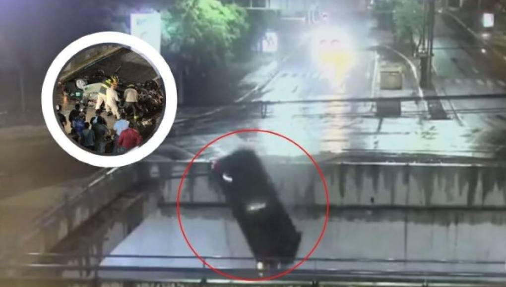 Video registró trágico accidente en que murieron dos jóvenes en Tegucigalpa