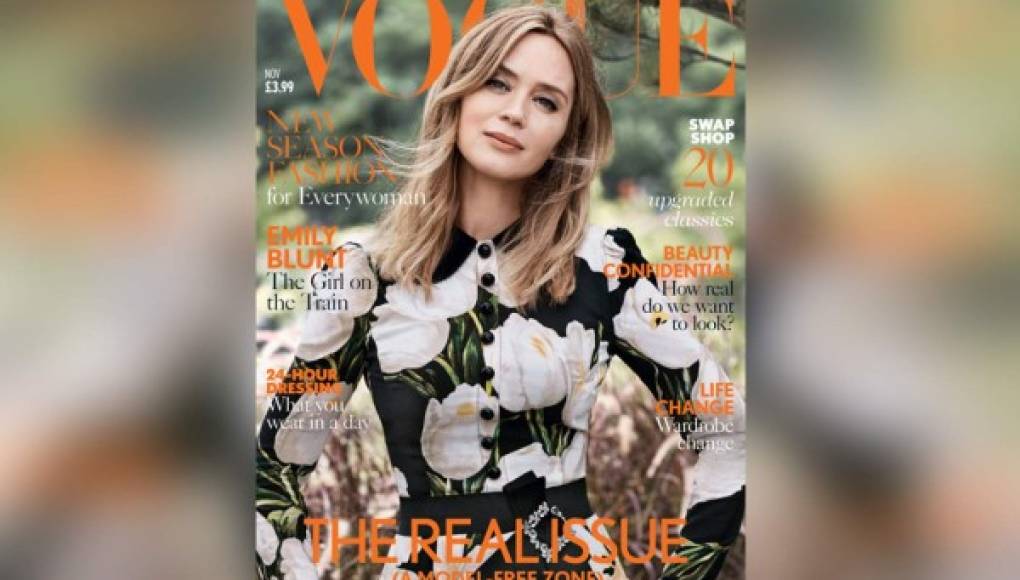 Vogue británica prescinde de modelos en noviembre