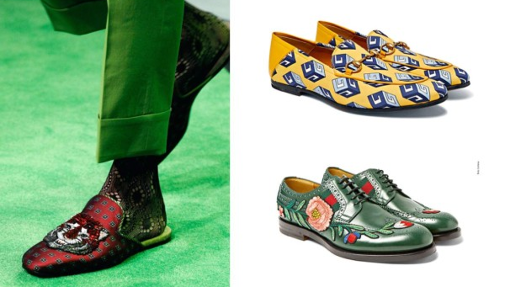 Gucci sorprendió este año con su calzado masculino