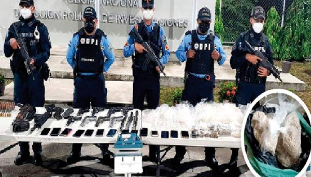 L10 millones en drogas decomisa la Policía a la mara Salvatrucha