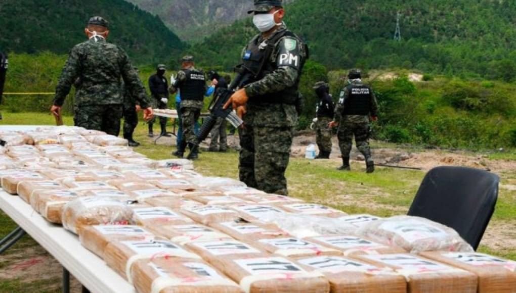 Más de 2,000 kilos de cocaína se han incautado en lo que va de 2020 en Honduras