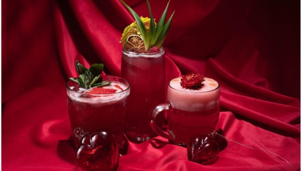 Receta de tres bebidas rojo pasión