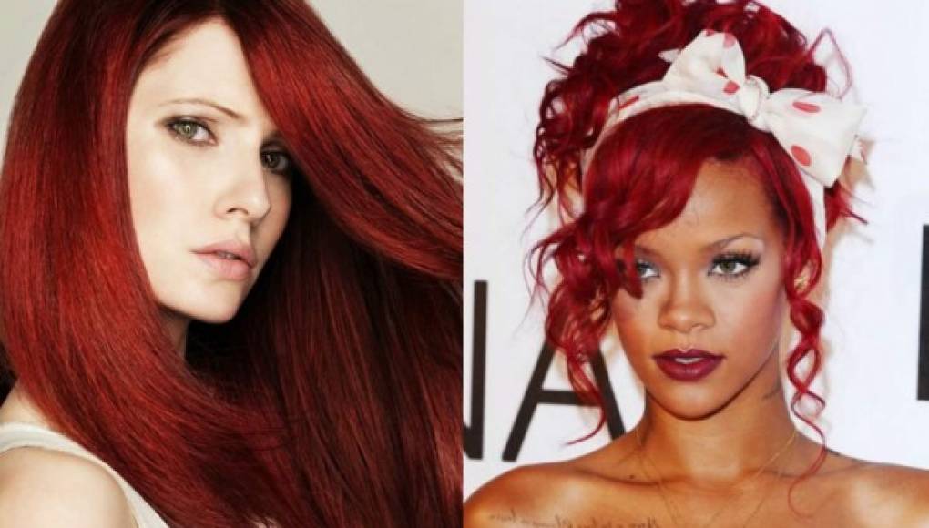 El rojo se convierte en el preferido para el cabello