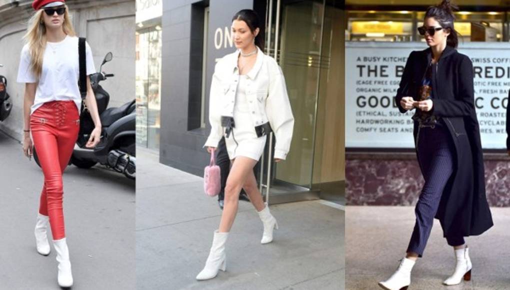Las botas blancas se ponen de moda