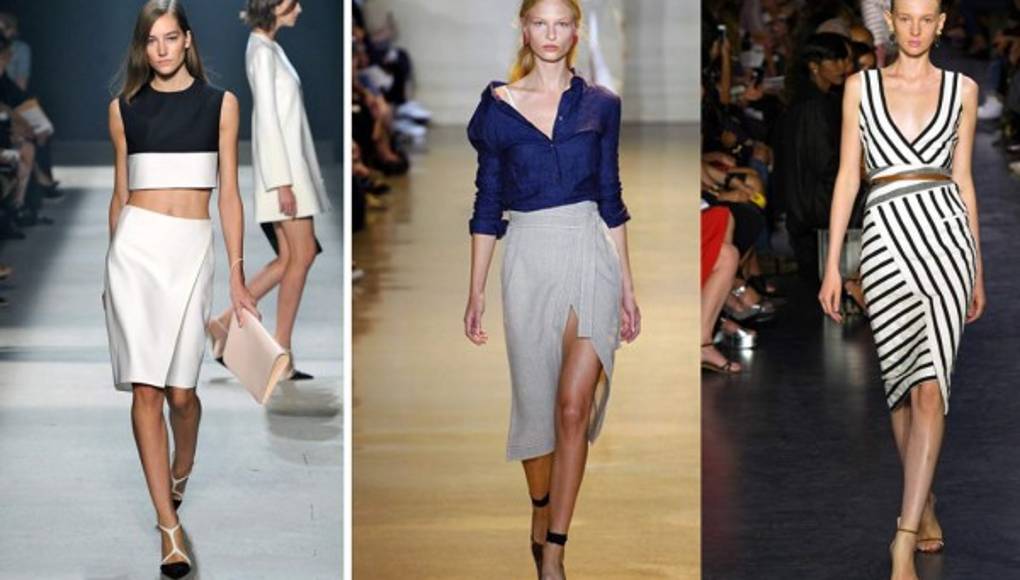 La falda pareo, en su mejor momento