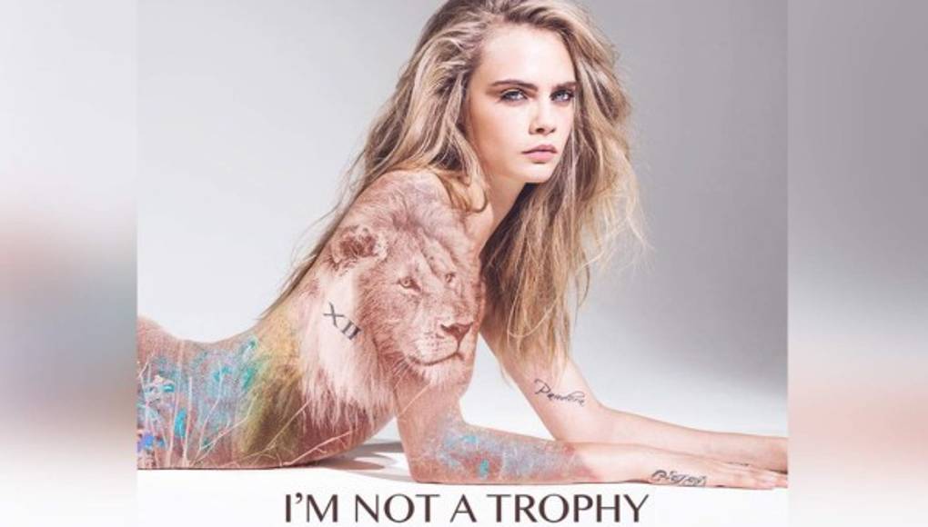 Cara Delevingne se desnuda por los animales