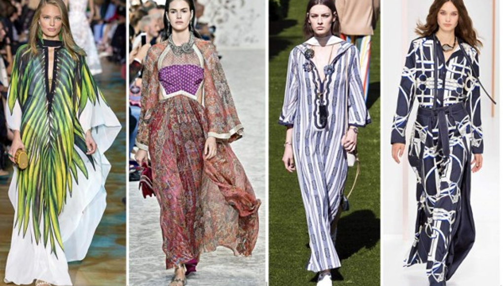 Musas en túnica como el Medio Oriente