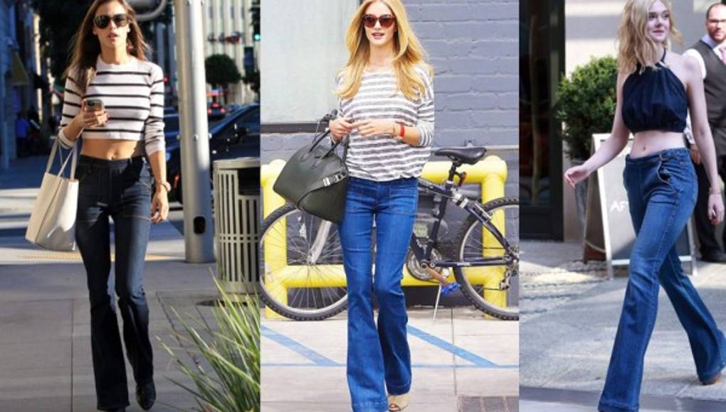 Las famosas en pantalón campana