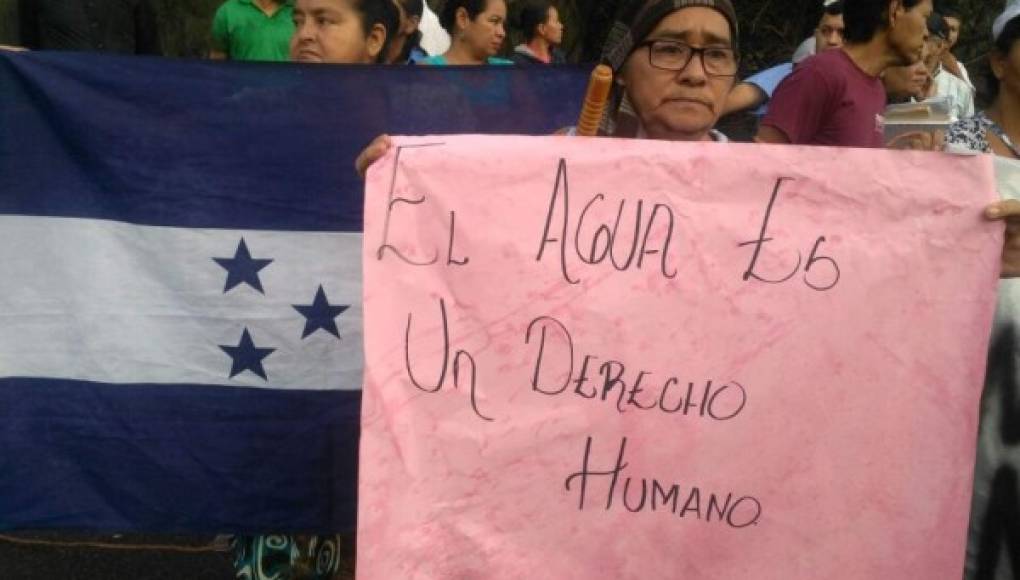 Tegucigalpa: Pobladores de 10 comunidades exigen agua potable