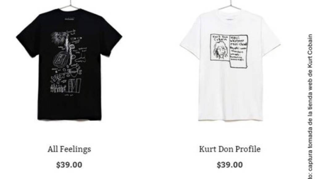 Inspira Kurt Cobain línea de moda   