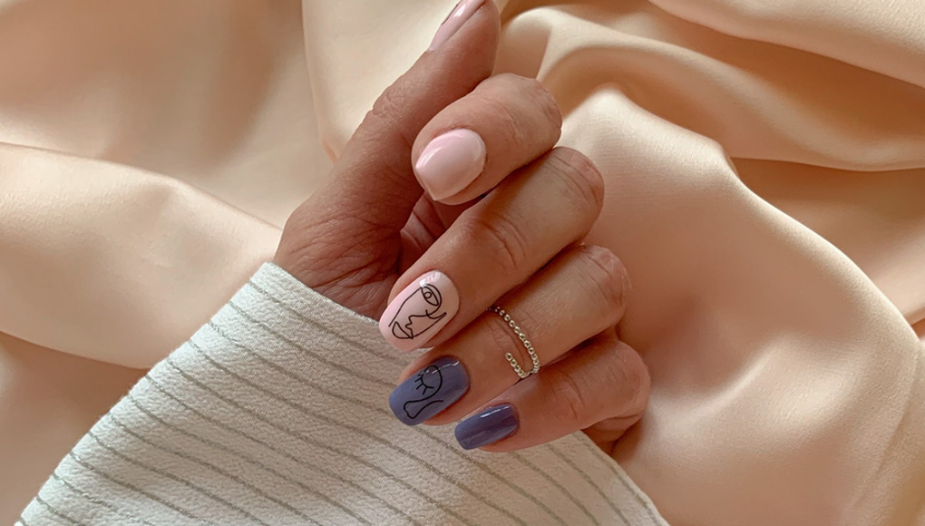 Cinco versiones de manicure francés