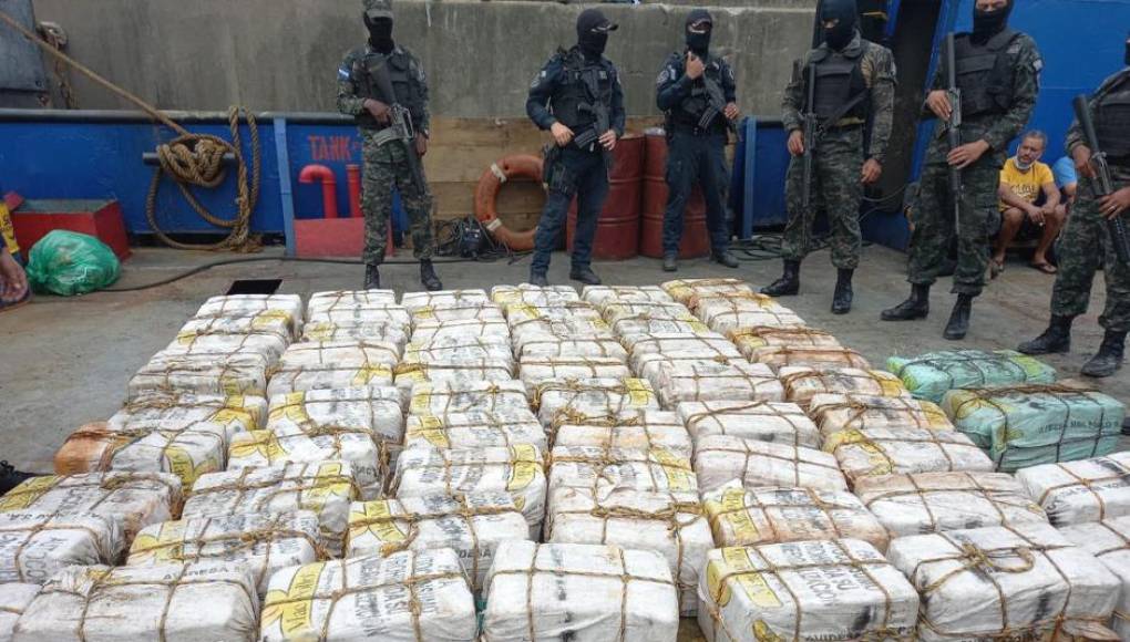 Condenan a hondureño y colombiano que movían 1.3 toneladas de cocaína