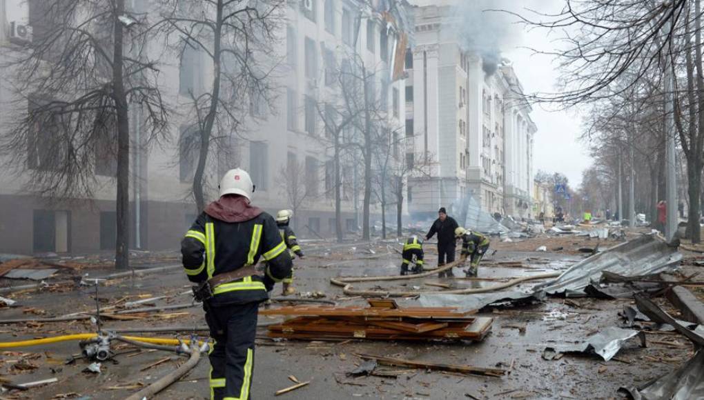 Bombardeo ruso en Kiev cae cerca del simbólico sitio de una matanza nazi