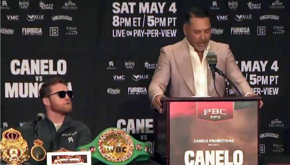 En las últimas horas, Saúl ‘Canelo’ Álvarez casi se va a los golpes en conferencia de prensa con su expromotor Óscar de la Hoya, quien actualmente forma parte de la carrera de Jaime Munguía.