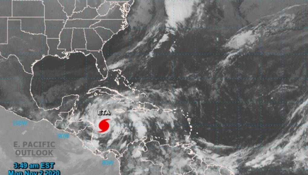 Eta ya es huracán categoría 1 y se acerca a Nicaragua y Honduras