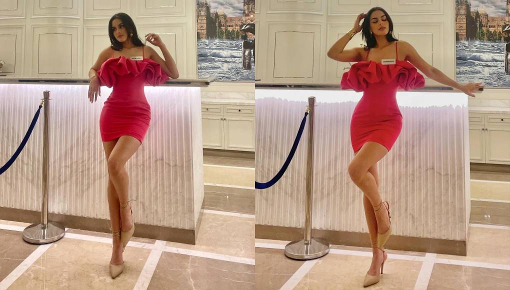 En esta ocasión, Yelsin Almendares dejó ver su lado más sensual y volvió a apostar por el rosa, pero en un tono más oscuro. 