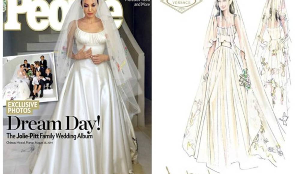 El velo de novia de Angelina Jolie fue pintado por sus hijos - Diario La  Prensa