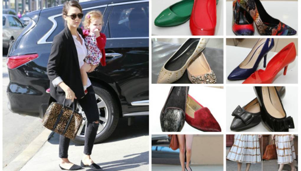 En punta con las zapatillas