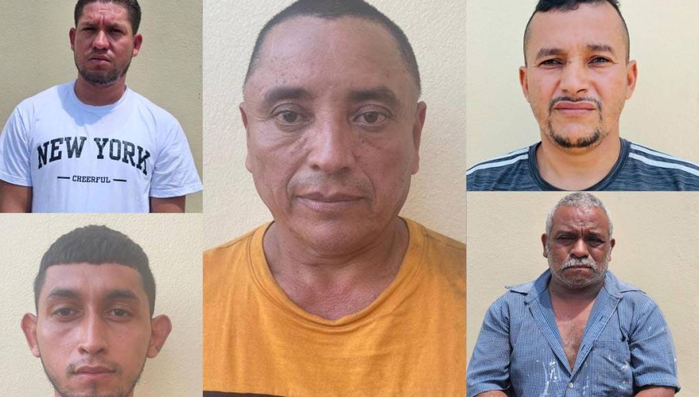 Los cinco acusados fueron enviados a la cárcel de Támara en Francisco Morazán.