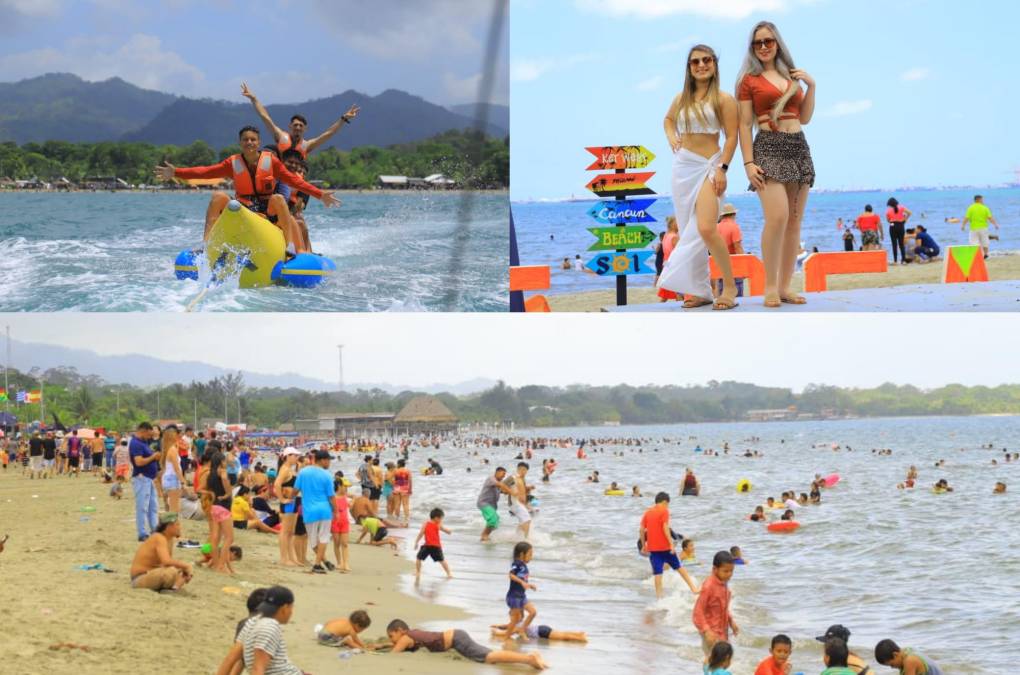 Los hondureños están disfrutando al máximo la Semana Santa 2022. A continuación le mostramos un recorrido por las playas de Puerto Cortés y Omoa. 