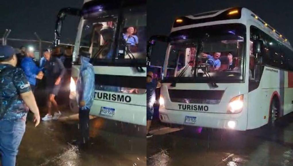 Diego Vázquez, DT del Motagua, llegó cantando previo al inicio del clásico nacional.
