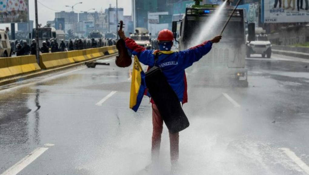Íconos de las protestas opositoras en Venezuela