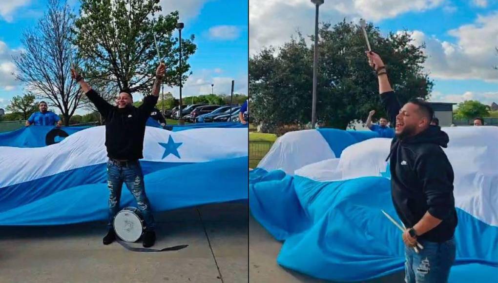 ¡Con sabor catracho! Los hondureños arribaron al hotel de concentración de la ‘H’ para brindar apoyo a la Selección previo al repechaje ante Costa Rica.