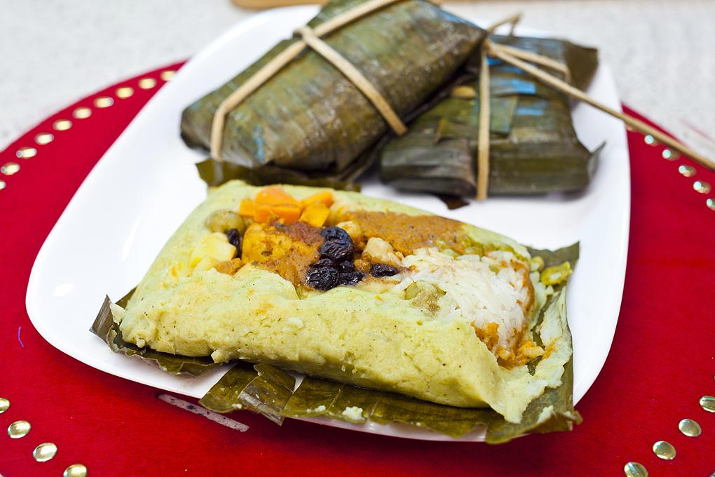 Tamales de cerdo.