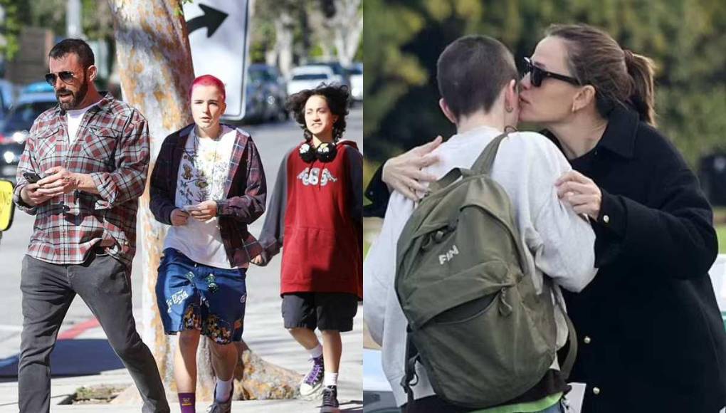 Es 10 de abril, Seraphina se presentó públicamente como Fin Affleck durante el servicio religioso en honor a su fallecido abuelo materno William Garner.