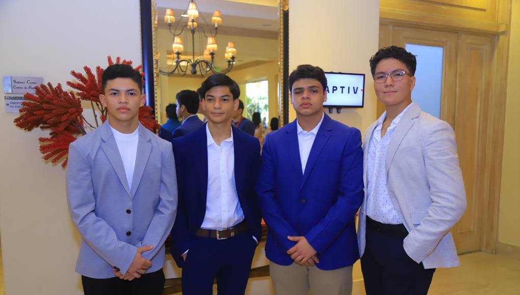 Bayron Sauceda, Eyden Perdomo, Eduardo Martorell y Onan Hernández