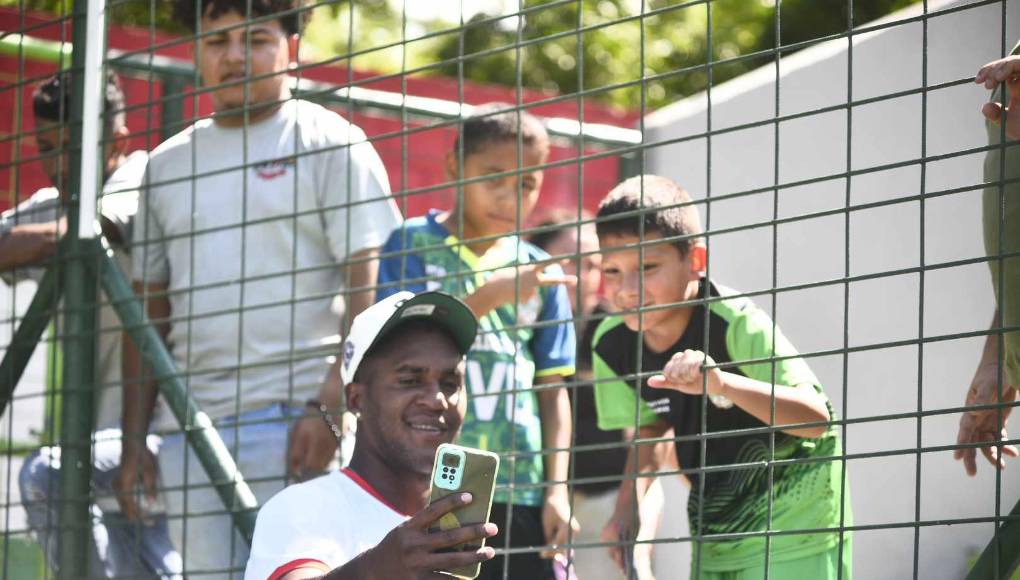 Beckeles y su selfie del recuerdo.