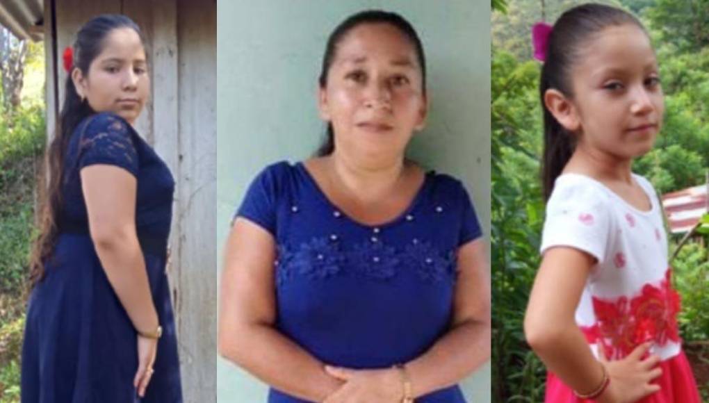 Sandra Hernández (43) y sus hijas Lissy Barrera (12) y Angie Barrera (8) fueron asesinadas en el sector Brisas de Jaguaca, Olanchito, Yoro.