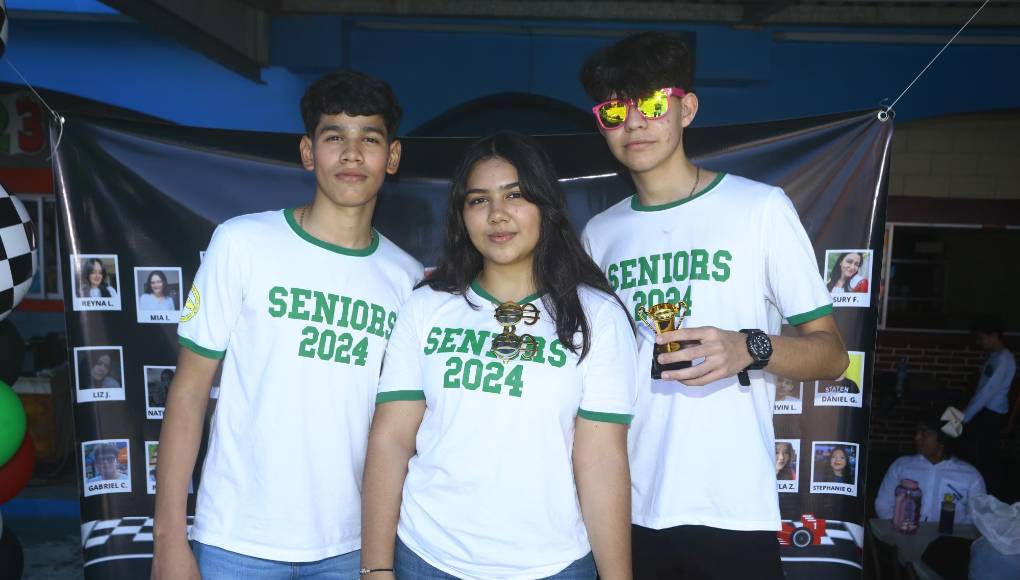 Jorge Cortés, Brittany Claros y Nery Rodríguez 