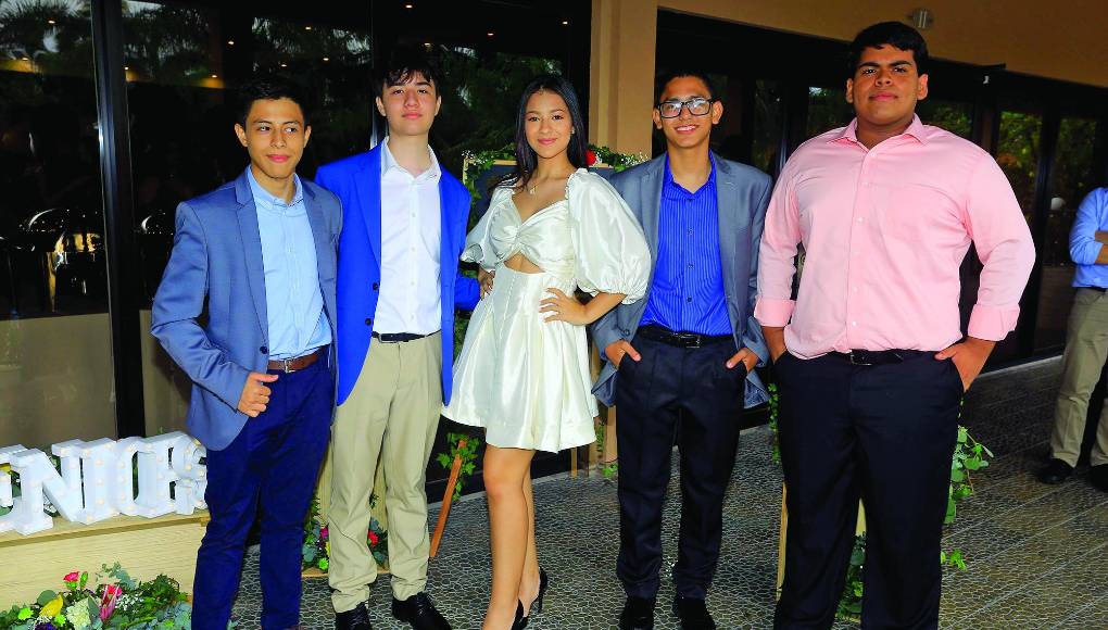 Luis Torres, Geovany Acosta, Cecilia Ortega, David Morel y Alessandro Martínez