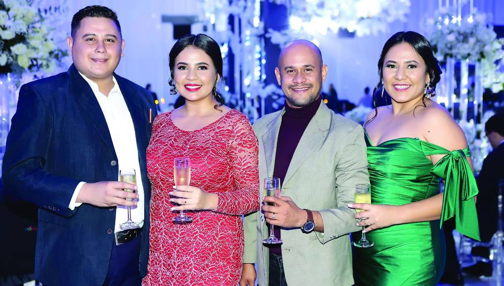 Daniel Miranda, Mary Rivera, Gonzálo Guillén y Johana Rivera
