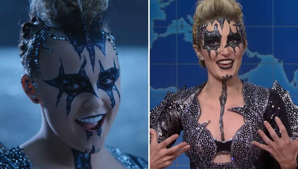 “Sí, sí. Es un cambio bastante grande. Solía ser destellos de arcoíris y ahora soy destellos negros”, explicó. También realizó algunos de los movimientos de baile de Siwa, incluido girar la cabeza por todos lados. Dice que se ha “reinventado completamente” y repite la afirmación de haber creado un “ pop gay ”, tal como lo dijo Jojo en una entrevista y que le causó críticas entre los artistas LGBT. En línea, el clip se ha vuelto viral y muchos sienten que es el sketch más divertido de SNL en mucho tiempo.