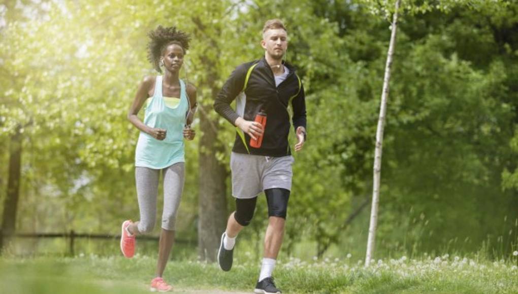 A correr para estar saludable y entusiasta