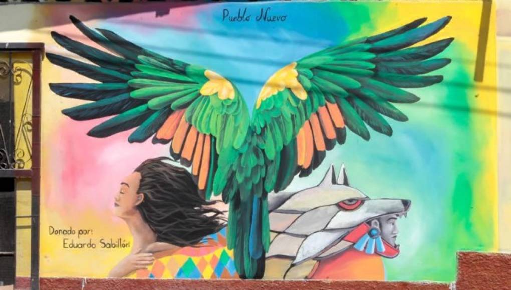 Preciosos murales embellecen el municipio de Petoa, Santa Bárbara
