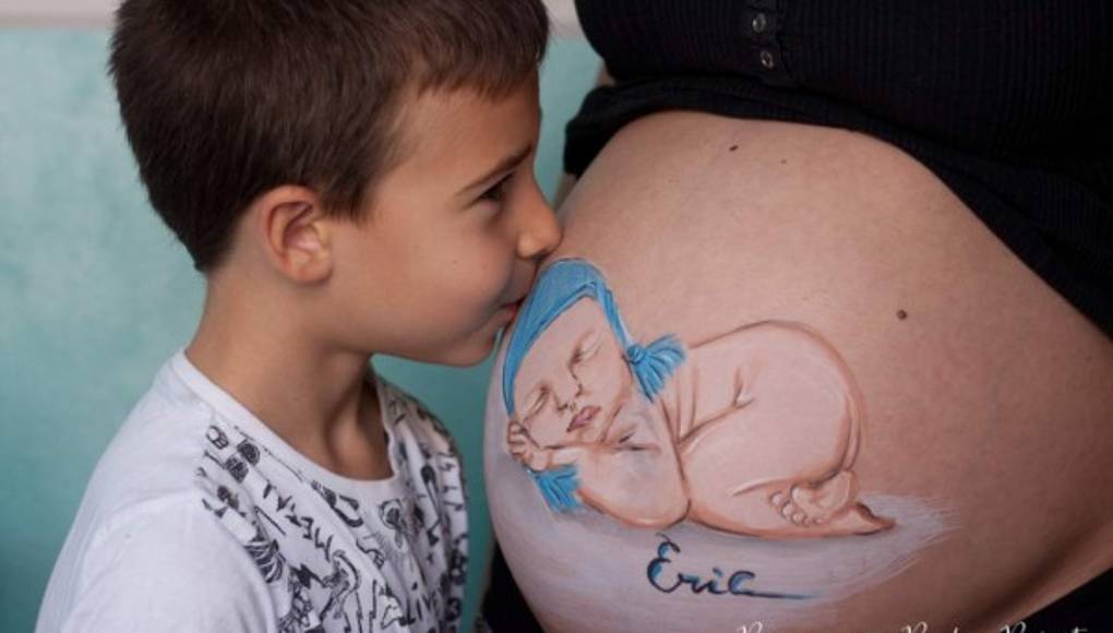 Barrigas pintadas, la última moda de las embarazadas
