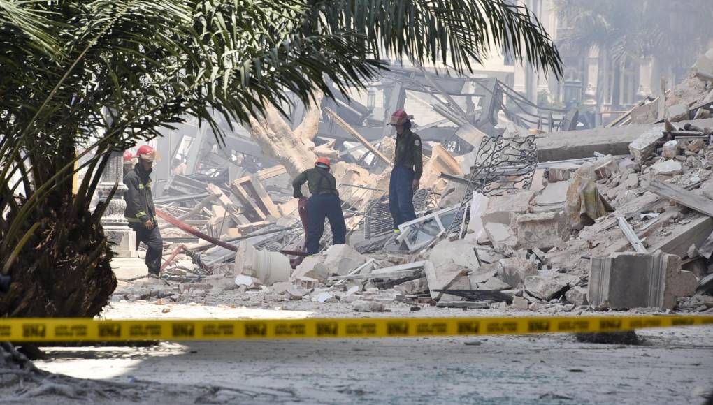 VIDEO: fuerte explosión provoca graves daños en un hotel del centro de La Habana, Cuba