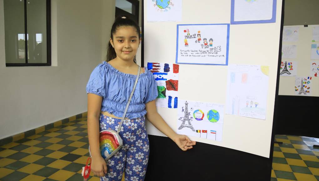 Alejandra Villeda, alumna del quinto grado, sección C de la Sain Peter Academy.