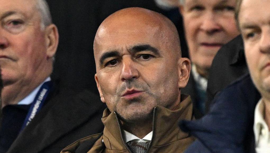 Roberto Martínez, seleccionador de Portugal, estuvo en el Etihad Stadium viendo el partido del Manchester City contra el Copenhague.